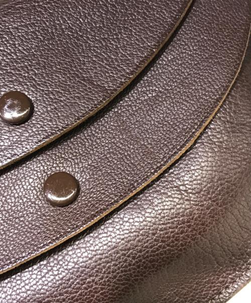 PORTER（ポーター）PORTER (ポーター) KAPTAIN SUNSHINE (キャプテンサンシャイン) Round Pouch ブラウンの古着・服飾アイテム