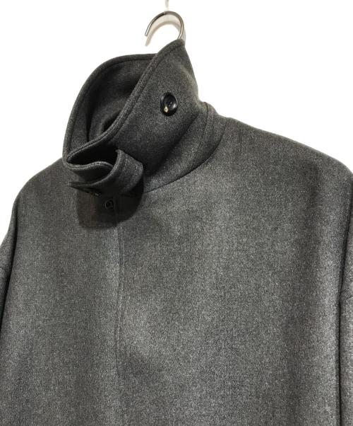 THE RERACS（ザ リラクス）THE RERACS (ザ リラクス) THE BAL COLLAR COAT グレー サイズ:48の古着・服飾アイテム