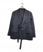 Ujohウジョー）の古着「4ボタンウールダブルジャケット」｜グレー