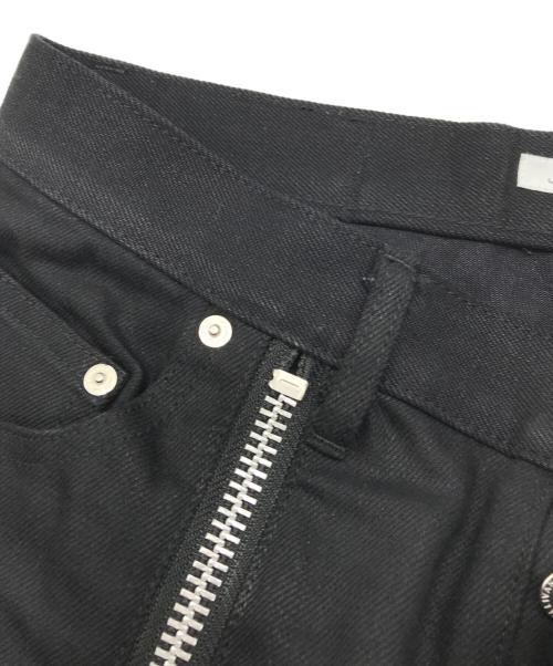 JOHN LAWRENCE SULLIVAN（ジョン ローレンス サリバン）JOHN LAWRENCE SULLIVAN (ジョン ローレンス サリバン) Rigid denim zipped pants ブラック サイズ:46の古着・服飾アイテム
