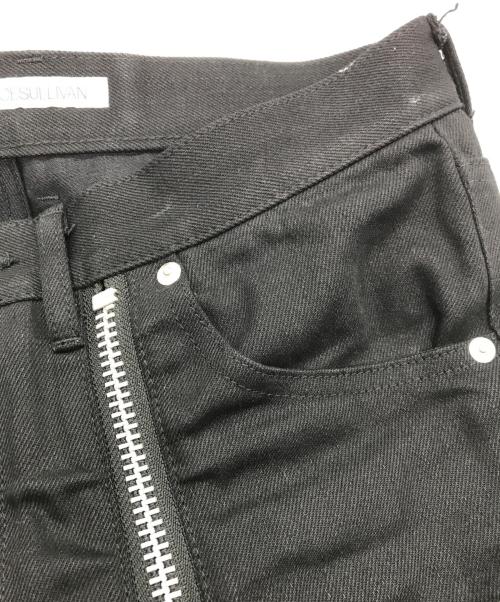 JOHN LAWRENCE SULLIVAN（ジョン ローレンス サリバン）JOHN LAWRENCE SULLIVAN (ジョン ローレンス サリバン) Rigid denim zipped pants ブラック サイズ:46の古着・服飾アイテム
