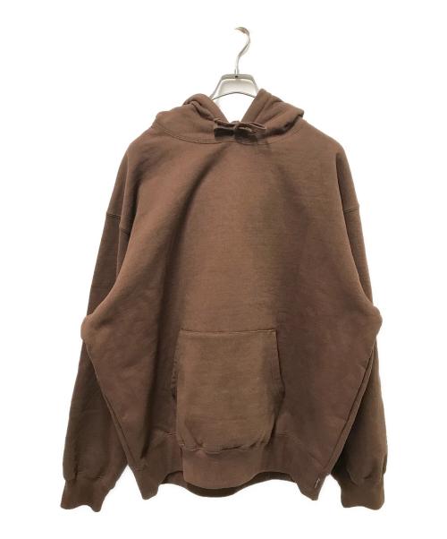 SUPREME（シュプリーム）SUPREME (シュプリーム) Satin Applique Hooded Sweatshirt ブラウン サイズ:Largeの古着・服飾アイテム