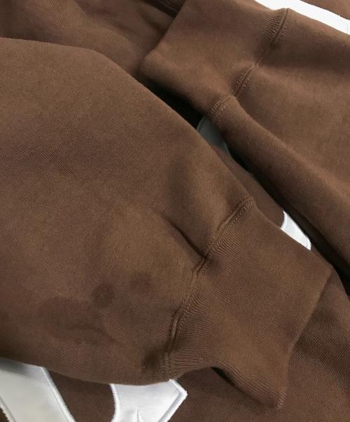 SUPREME（シュプリーム）SUPREME (シュプリーム) Satin Applique Hooded Sweatshirt ブラウン サイズ:Largeの古着・服飾アイテム