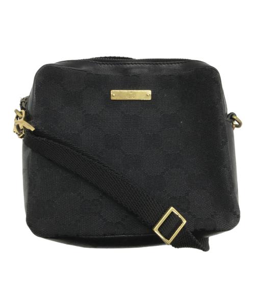 GUCCI（グッチ）GUCCI (グッチ) GGキャンバス ポシェット ブラックの古着・服飾アイテム