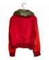 tricot COMME des GARCONS (トリココムデギャルソン) ファーカラーパッチワークジャケット レッド×ピンク サイズ:M：20000円