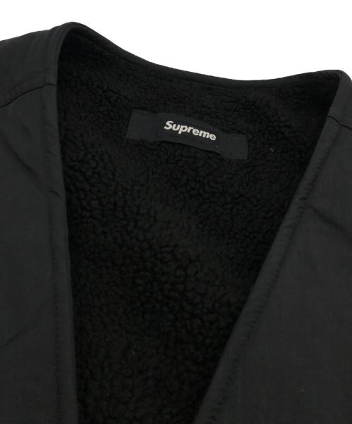 NIKE（ナイキ）NIKE (ナイキ) Supreme (シュプリーム) NIKE Supreme REVERSIBLE NYLON SHERPA VEST ブラック サイズ:Lの古着・服飾アイテム