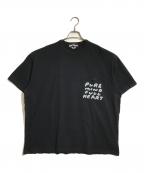 BLACK COMME des GARCONS×NIKEブラックコムデギャルソン×ナイキ）の古着「Oversize Side Message Print Tee」｜ブラック