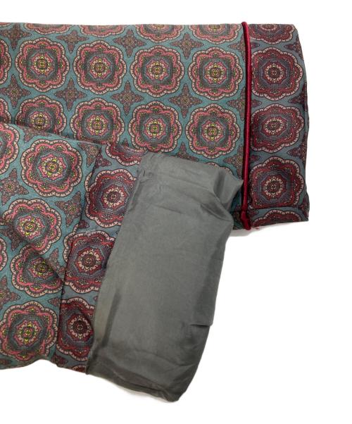 JohnUNDERCOVER（ジョンアンダーカバー）JohnUNDERCOVER (ジョンアンダーカバー) 小紋柄 パテッドシャツジャケット グレー×レッド サイズ:3の古着・服飾アイテム