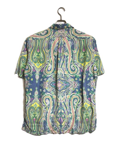 POLO RALPH LAUREN（ポロ・ラルフローレン）POLO RALPH LAUREN (ポロ・ラルフローレン) ペイズリーシルクシャツ イエロー×グリーン サイズ:Ｍの古着・服飾アイテム