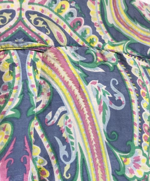 POLO RALPH LAUREN（ポロ・ラルフローレン）POLO RALPH LAUREN (ポロ・ラルフローレン) ペイズリーシルクシャツ イエロー×グリーン サイズ:Ｍの古着・服飾アイテム