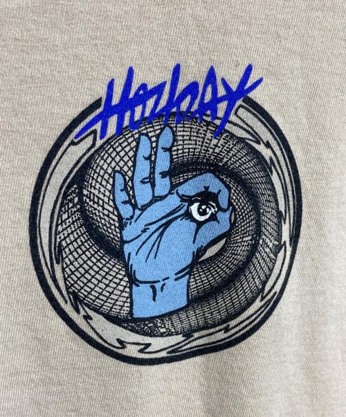 holiday（ホリデー）holiday (ホリデー) SUPER FINE S/S T-SHIRT ベージュ サイズ:XLの古着・服飾アイテム