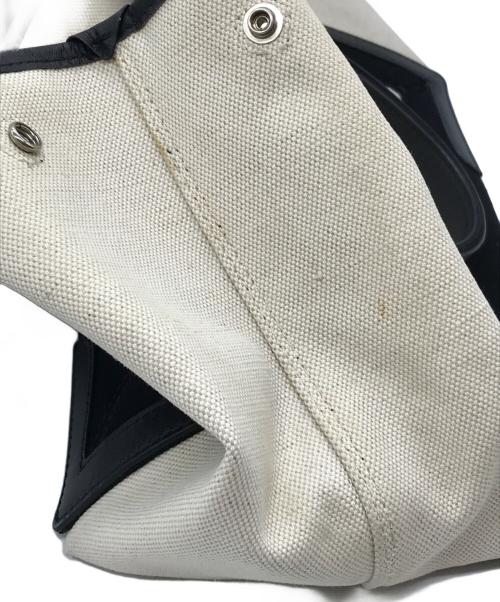BALENCIAGA（バレンシアガ）BALENCIAGA (バレンシアガ) CABAS S ハンドバッグ ブラック×ベージュの古着・服飾アイテム