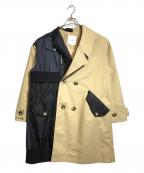 UN3D.アンスリード）の古着「ファブリックミックスコート」｜ベージュ