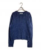 Acne studiosアクネ ストゥディオス）の古着「ケーブルニット」｜ネイビー