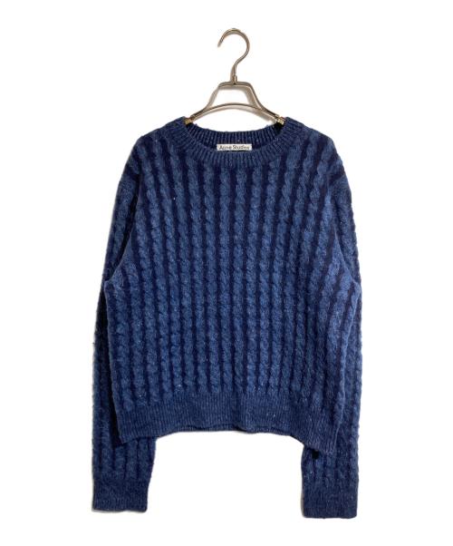 Acne studios（アクネ ストゥディオス）Acne studios (アクネ ストゥディオス) ケーブルニット ネイビー サイズ:Mの古着・服飾アイテム