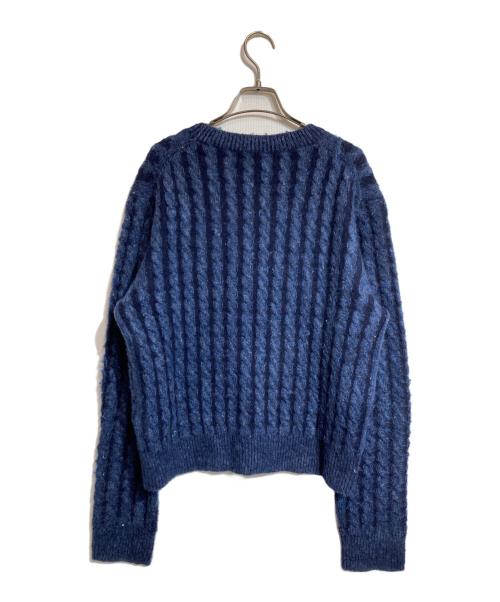 Acne studios（アクネ ストゥディオス）Acne studios (アクネ ストゥディオス) ケーブルニット ネイビー サイズ:Mの古着・服飾アイテム