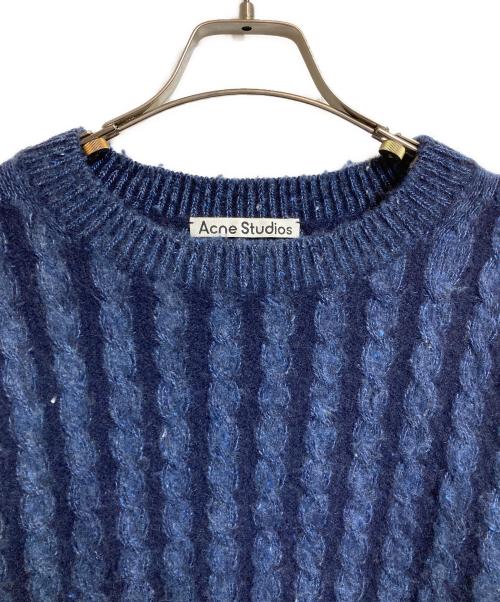 Acne studios（アクネ ストゥディオス）Acne studios (アクネ ストゥディオス) ケーブルニット ネイビー サイズ:Mの古着・服飾アイテム