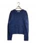Acne studios（アクネ ストゥディオス）の古着「ケーブルニット」｜ネイビー