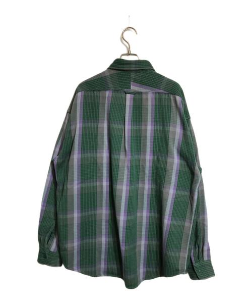 THE NORTHFACE PURPLELABEL（ザ・ノースフェイス パープルレーベル）THE NORTHFACE PURPLELABEL (ザ・ノースフェイス パープルレーベル) California Field Shirt グリーン サイズ:Mの古着・服飾アイテム