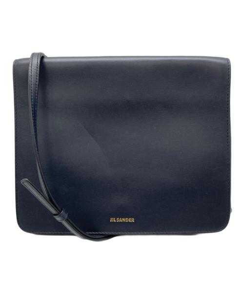 JIL SANDER（ジルサンダー）JIL SANDER (ジルサンダー) トリオフラップショルダーバッグ ネイビーの古着・服飾アイテム