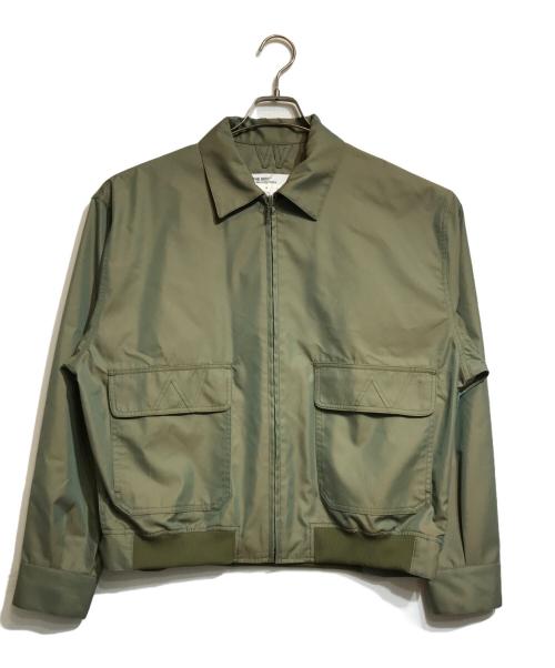 THE SEED BY WILLY CHAVARRIA（ザ シード バイ ウィリーチャバリア）THE SEED BY WILLY CHAVARRIA (ザ シード バイ ウィリーチャバリア) Vギャバブルゾン カーキ サイズ:40の古着・服飾アイテム