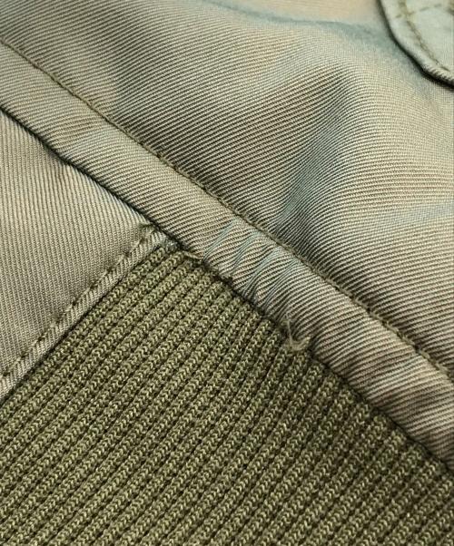 THE SEED BY WILLY CHAVARRIA（ザ シード バイ ウィリーチャバリア）THE SEED BY WILLY CHAVARRIA (ザ シード バイ ウィリーチャバリア) Vギャバブルゾン カーキ サイズ:40の古着・服飾アイテム