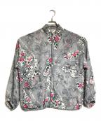 伊太利屋イタリヤ）の古着「フロントジップシアーブルゾン」｜グレー