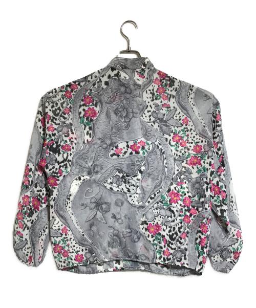 伊太利屋（イタリヤ）伊太利屋 (イタリヤ) フロントジップシアーブルゾン グレー サイズ:11の古着・服飾アイテム