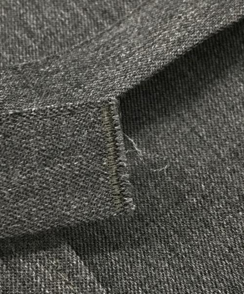 ATON（エイトン）ATON (エイトン) ウールギャバジンハイウエストパンツ グレー サイズ:01の古着・服飾アイテム