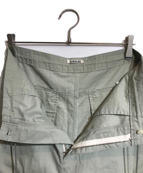 AURALEE（オーラリー）AURALEE (オーラリー) WASHED FINX TWILL EASY WIDE PANTS グリーンの古着・服飾アイテム
