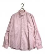 AURALEEオーラリー）の古着「CANDY STRIPE BD SHIRT BD」｜ピンク