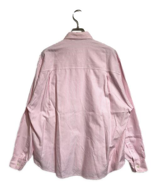 AURALEE（オーラリー）AURALEE (オーラリー) CANDY STRIPE BD SHIRT BD ピンク サイズ:2の古着・服飾アイテム
