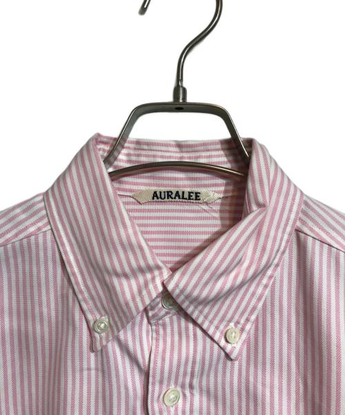 AURALEE（オーラリー）AURALEE (オーラリー) CANDY STRIPE BD SHIRT BD ピンク サイズ:2の古着・服飾アイテム