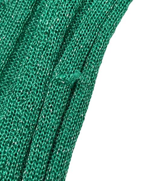 H BEAUTY&YOUTH（エイチ ビューティー&ユース）H BEAUTY&YOUTH (エイチ ビューティー&ユース) ラメニット グリーン サイズ:FREEの古着・服飾アイテム