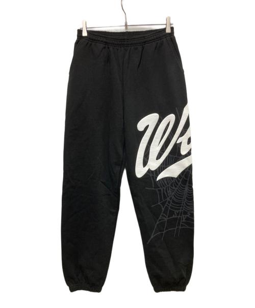 SP5DER（スパイダー）SP5DER (スパイダー) スウェットパンツ ブラック サイズ:Mの古着・服飾アイテム