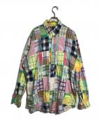 RALPH LAURENラルフローレン）の古着「パッチワークシャツ」｜マルチカラー