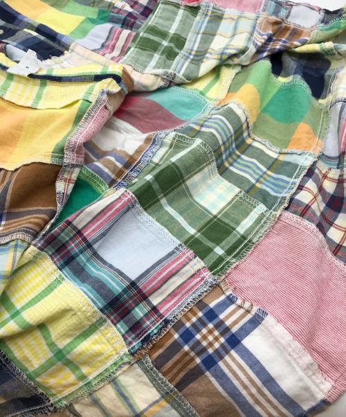 RALPH LAUREN（ラルフローレン）RALPH LAUREN (ラルフローレン) パッチワークシャツ マルチカラー サイズ:Lの古着・服飾アイテム