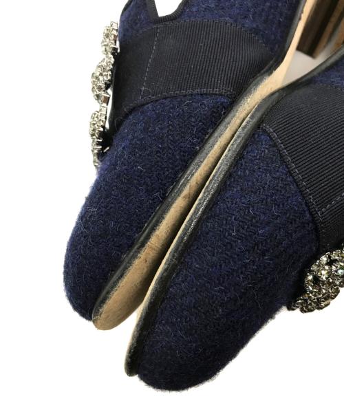 Manolo Blahnik（マノロブラニク）Manolo Blahnik (マノロブラニク) HANGISIパンプス ネイビー サイズ:5 1/2の古着・服飾アイテム