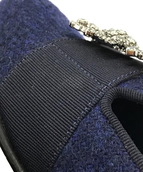 Manolo Blahnik（マノロブラニク）Manolo Blahnik (マノロブラニク) HANGISIパンプス ネイビー サイズ:5 1/2の古着・服飾アイテム