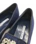 中古・古着 Manolo Blahnik (マノロブラニク) HANGISIパンプス ネイビー サイズ:5 1/2：28000円