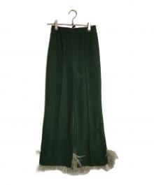 TOGA PULLA（トーガ プルラ）の古着「Code pique jersey pants」｜グリーン