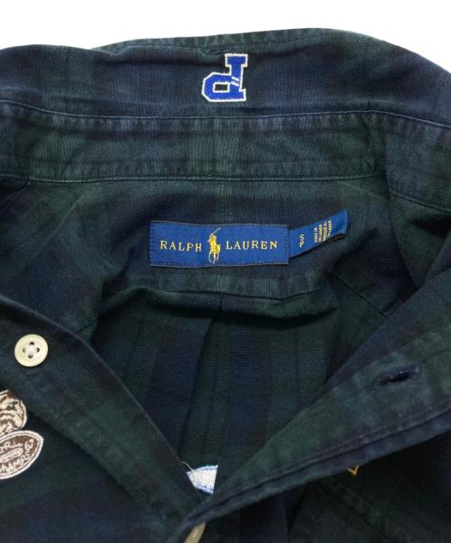 POLO RALPH LAUREN（ポロ・ラルフローレン）POLO RALPH LAUREN (ポロ・ラルフローレン) ロゴ刺繍BDシャツ グリーン サイズ:Sの古着・服飾アイテム