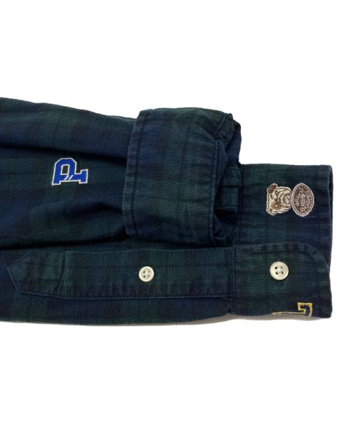 POLO RALPH LAUREN（ポロ・ラルフローレン）POLO RALPH LAUREN (ポロ・ラルフローレン) ロゴ刺繍BDシャツ グリーン サイズ:Sの古着・服飾アイテム