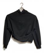 OPEN YYオープンワイワイ）の古着「DECONSTRUCTED HOODIE」｜ブラック