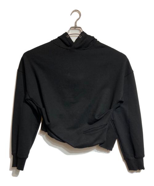 OPEN YY（オープンワイワイ）OPEN YY (オープンワイワイ) DECONSTRUCTED HOODIE ブラック サイズ:Lの古着・服飾アイテム