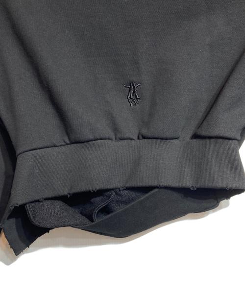 OPEN YY（オープンワイワイ）OPEN YY (オープンワイワイ) DECONSTRUCTED HOODIE ブラック サイズ:Lの古着・服飾アイテム