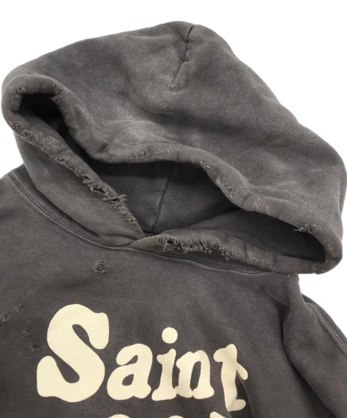 SAINT MICHAEL（セントマイケル）SAINT MICHAEL (セントマイケル) WIND AND SEA (ウィンダンシー) STM X WDS HOODIE グレー サイズ:Lの古着・服飾アイテム