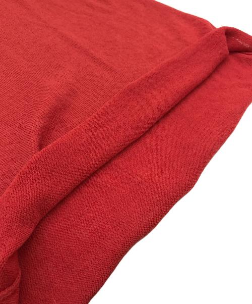 ROBE DE CHAMBRE COMME DES GARCONS（ローブドシャンブル コムデギャルソン）ROBE DE CHAMBRE COMME DES GARCONS (ローブドシャンブル コムデギャルソン) バイカラーニット レッド サイズ:Freeの古着・服飾アイテム