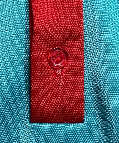 JUNYA WATANABE COMME des GARCONS（ジュンヤワタナベ コムデギャルソン）JUNYA WATANABE COMME des GARCONS ((ジュンヤワタナベ コムデギャルソン) バイカラーポロシャツ ブルー サイズ:Freeの古着・服飾アイテム