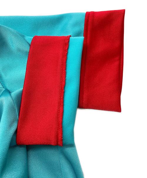 JUNYA WATANABE COMME des GARCONS（ジュンヤワタナベ コムデギャルソン）JUNYA WATANABE COMME des GARCONS ((ジュンヤワタナベ コムデギャルソン) バイカラーポロシャツ ブルー サイズ:Freeの古着・服飾アイテム